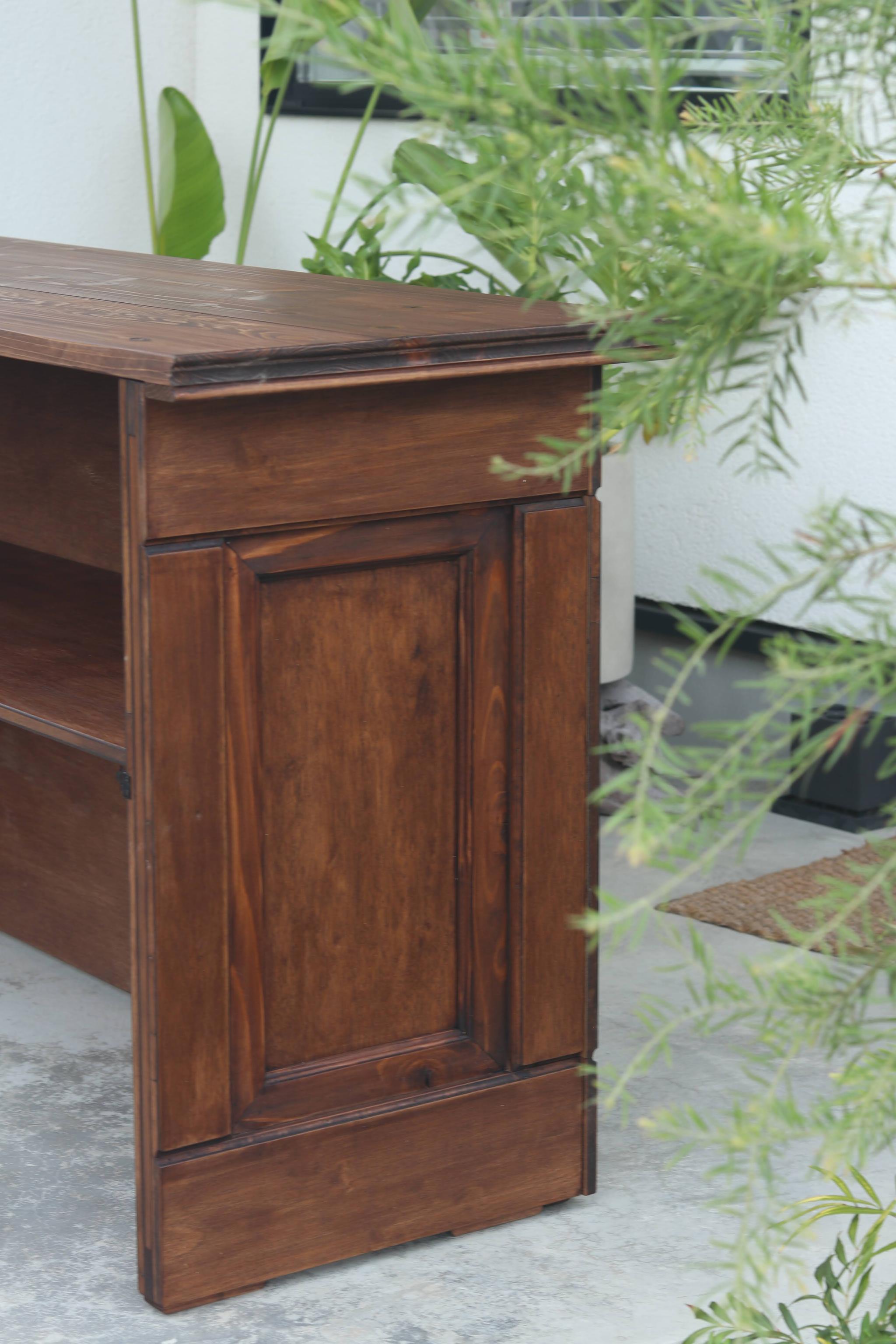 折り畳み式アンティークカウンター｜レジ・キャッシャー・バーカウンター・受付・店舗什器 | 4枚目